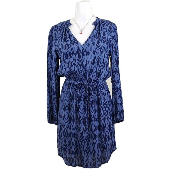 GAP ~Woman Size XS~ Purple/Blue Long Sleeve Fit & Flare Mini Dress NWT $69.95 - Picture 11 of 12